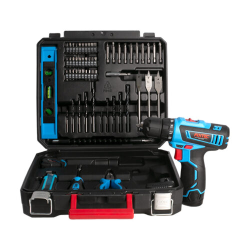 Fixtec Power Tools Power Hand Drill Cordless Drill Combo Kit with 60PCS Accessories